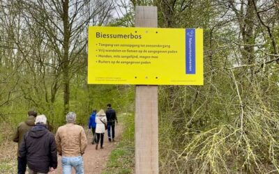 Een belevingspad in het Biessumerbos!